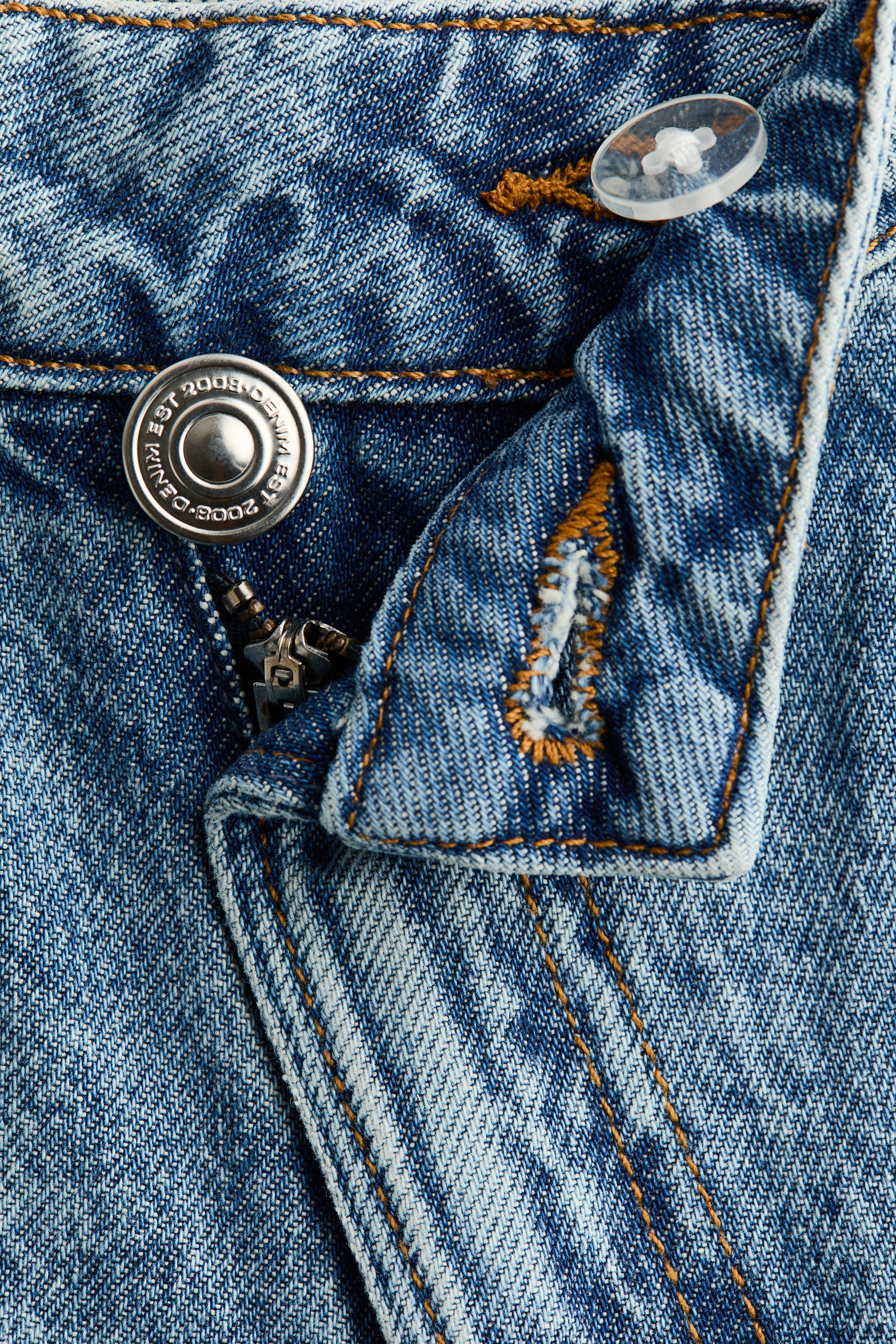 Wide-Leg Regular-Waist Jeans