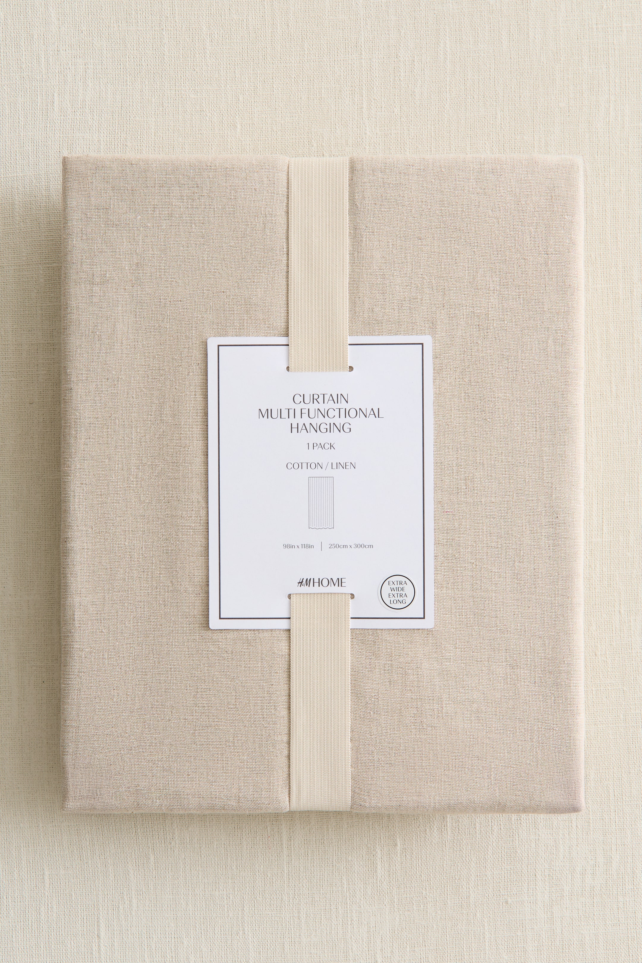 Visualizza immagine più grande: Tenda misto lino lunga e ampia 1 pezzo - Beige - HOME | H&M IT 2