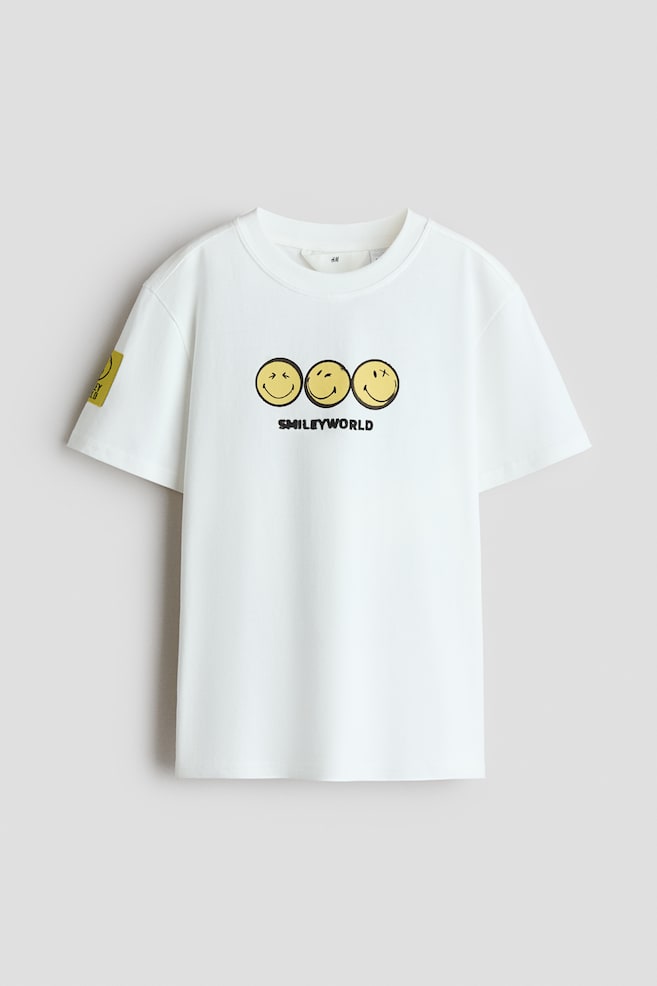 T-Shirt mit Print - Weiss/SmileyWorld®/Helles Mattgrün/Minecraft/Schwarz/Stranger Things/Türkis/Garfield/Hellgraumeliert/Minecraft/Weiss/Pokémon/Hellblau/Die Simpsons/Weiss/The Simpsons - 1