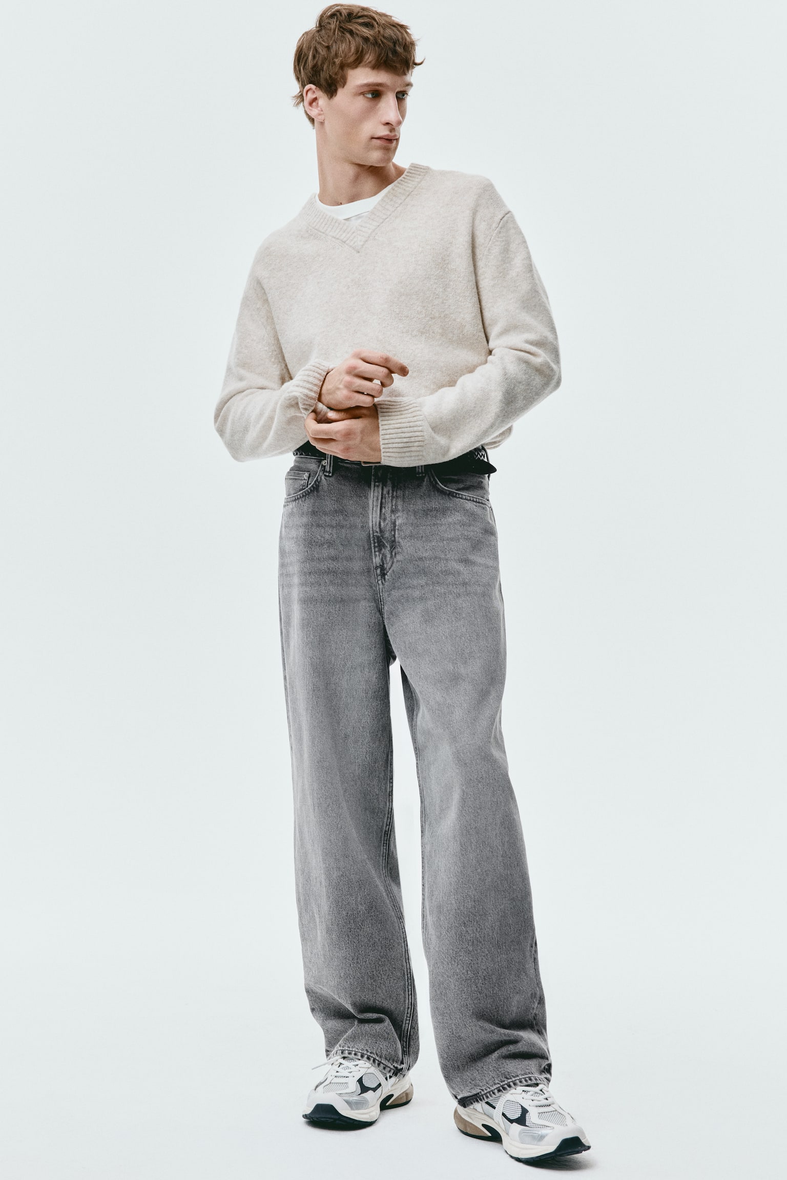 Baggy Jeans - אפור ג'ינס/שחור/כחול ג'ינס כהה/כחול ג'ינס/Denim blue - 2