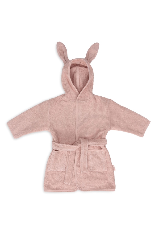 Terry Bathrobe 3-4 Years - Wild Rose/Sea Green - 1
