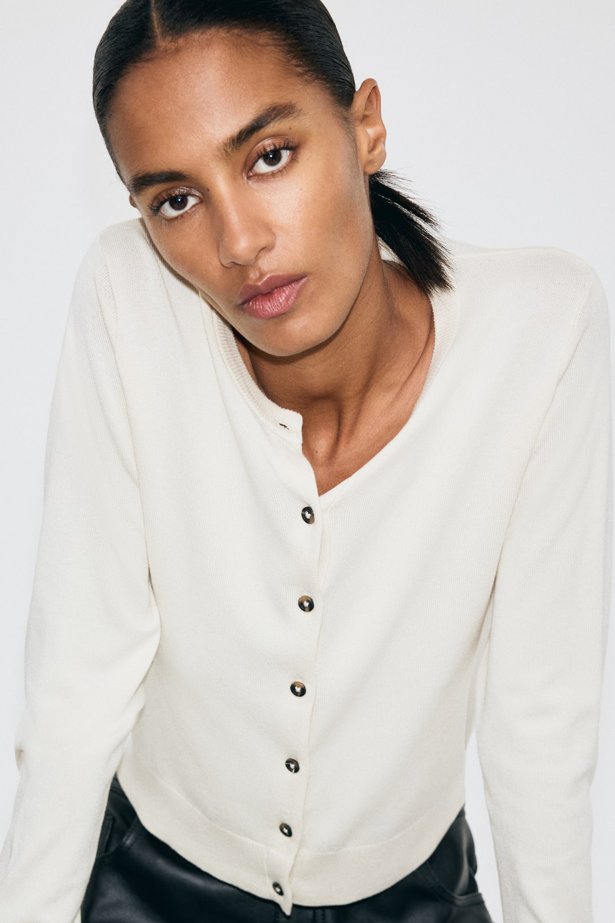 Fine-Knit Cardigan