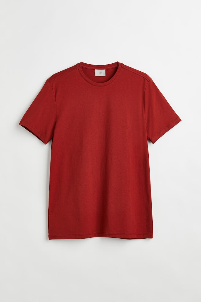Slim Fit T-shirt i pimabomull - Rød/Hvit/Sort/Dueblå/dc/dc/dc/dc/dc/dc/dc/dc/dc - 1