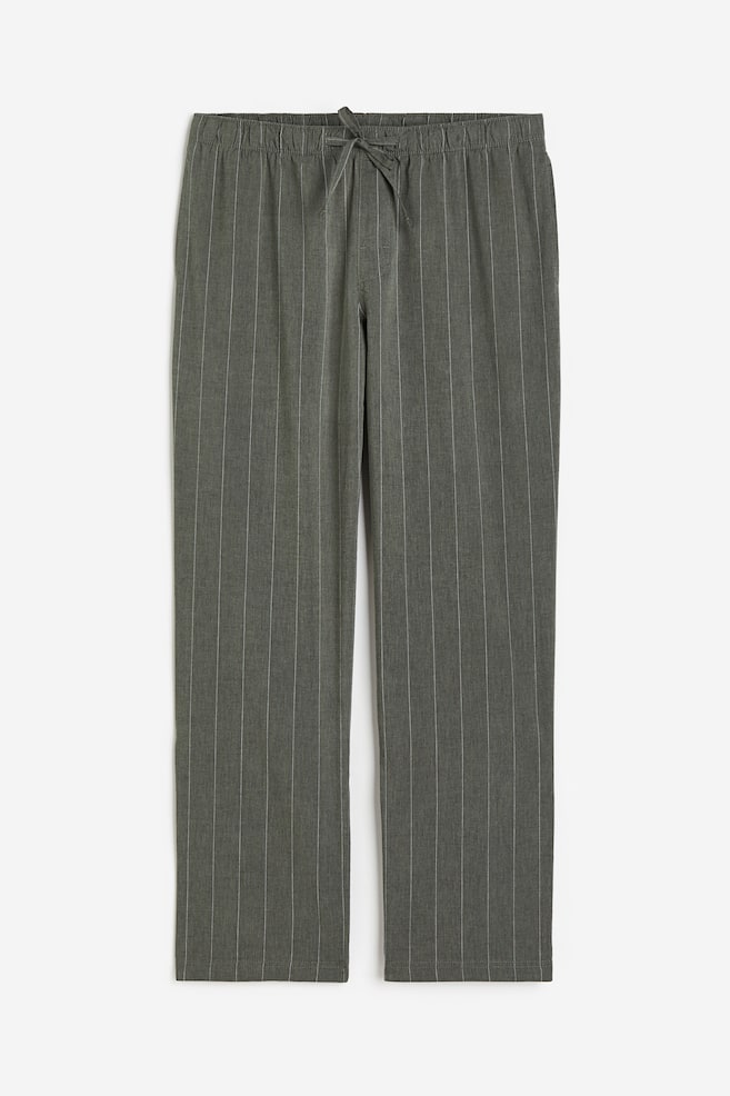 Relaxed Fit Pyjama bottoms - Dark green/Pinstriped/Dark grey/Checked/Light blue/Checked - 2