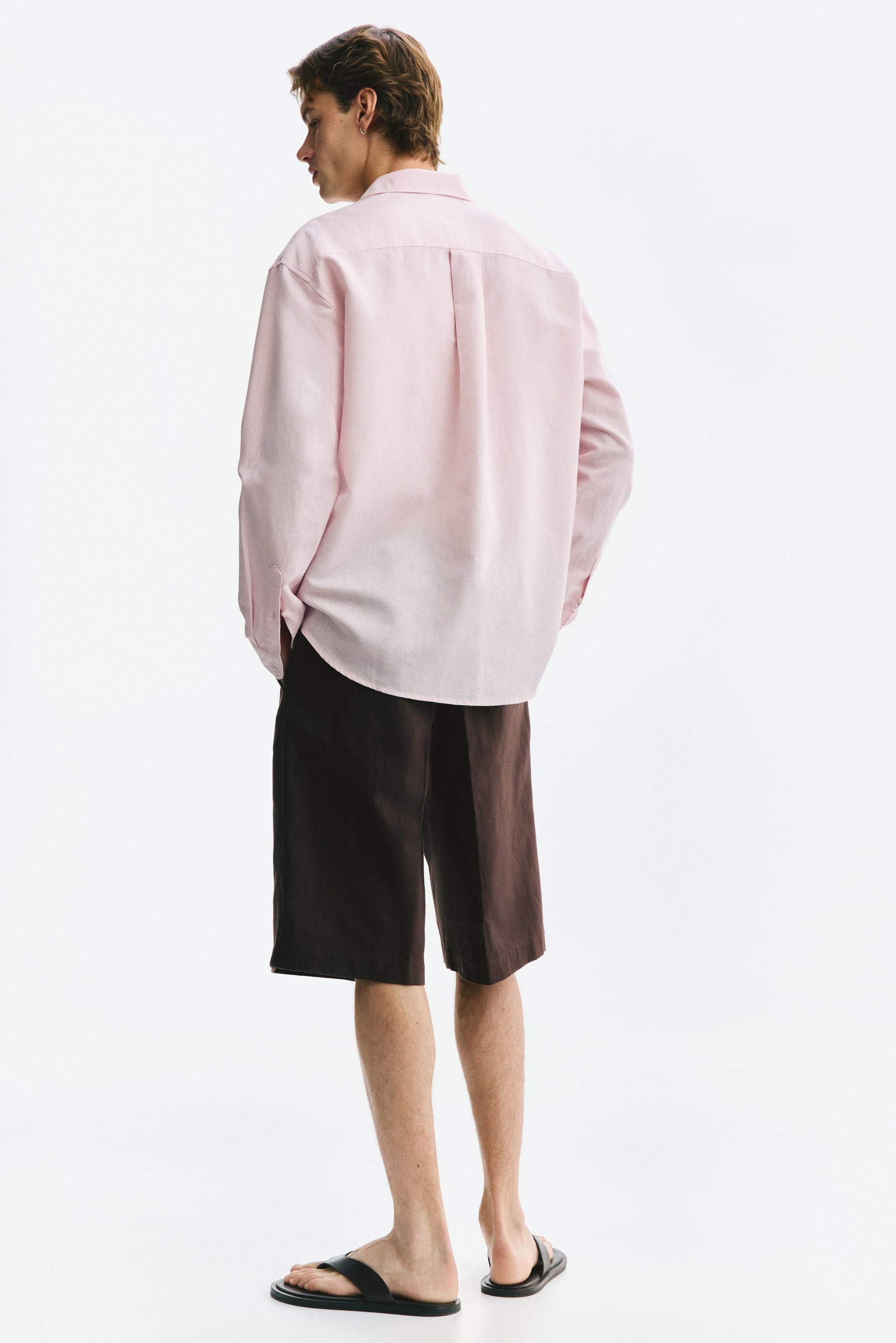 Relaxed-Fit Linen-Blend Shirt