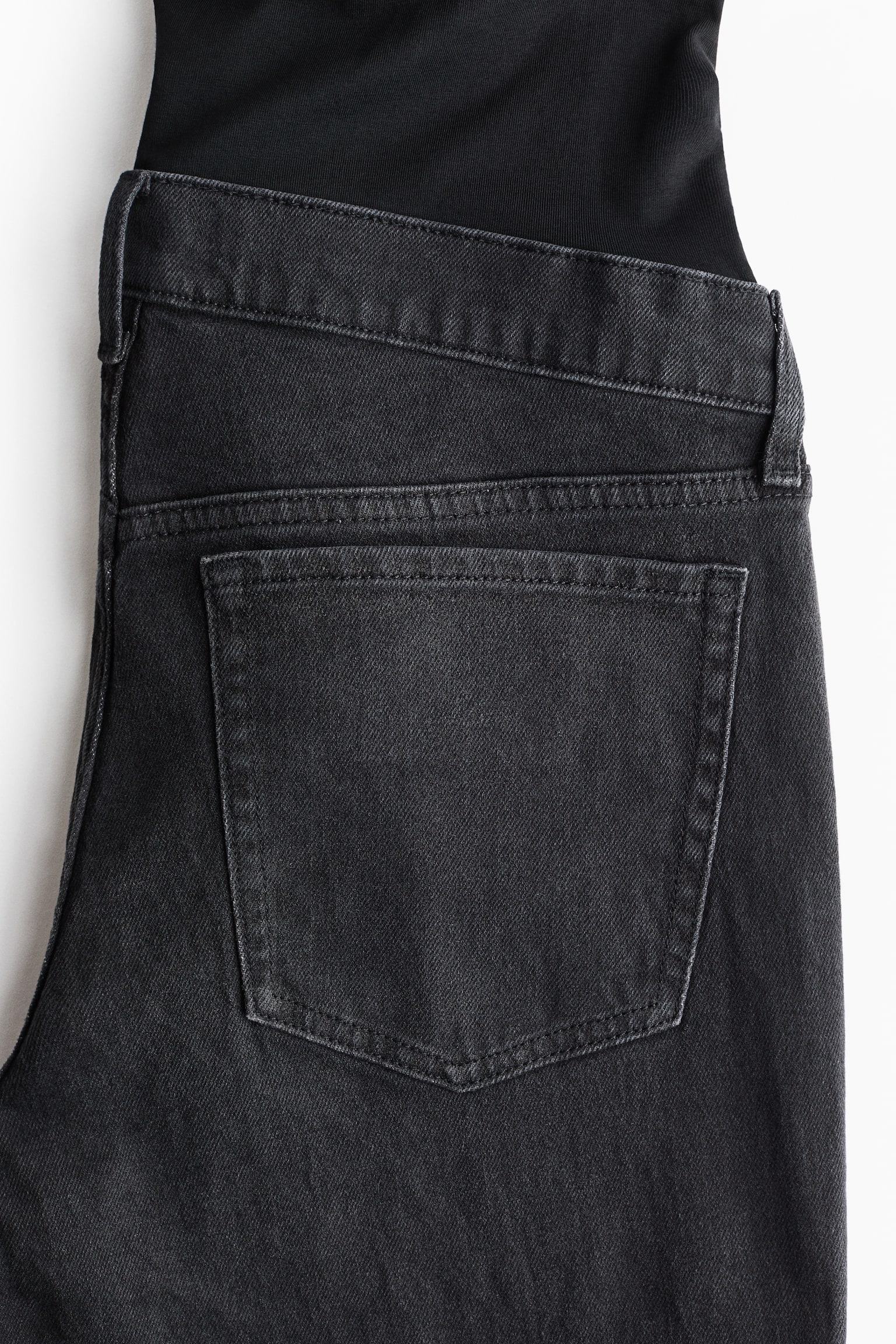 MAMA Slim Straight High Jeans - Dark denim grey/Dark denim blue - 4