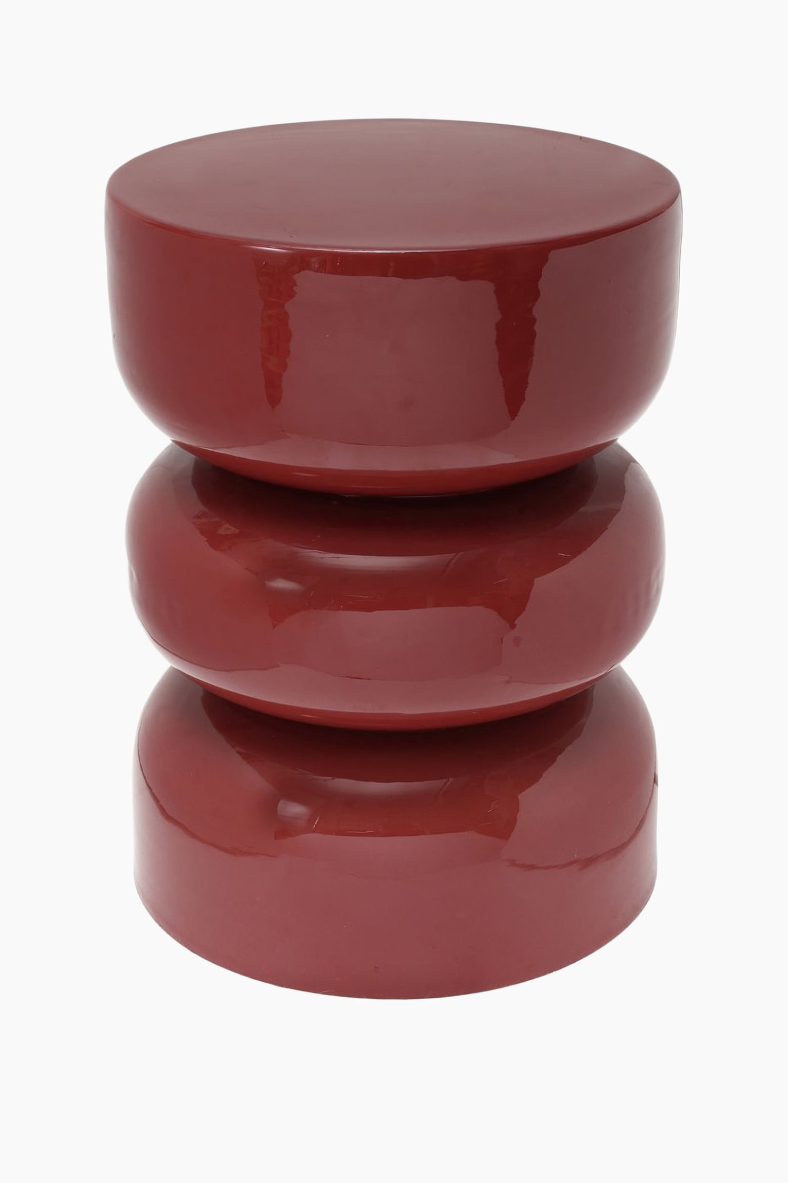 Rey Table D'appoint - Bordeaux/Marron Moka/Blanc Cassé - 1