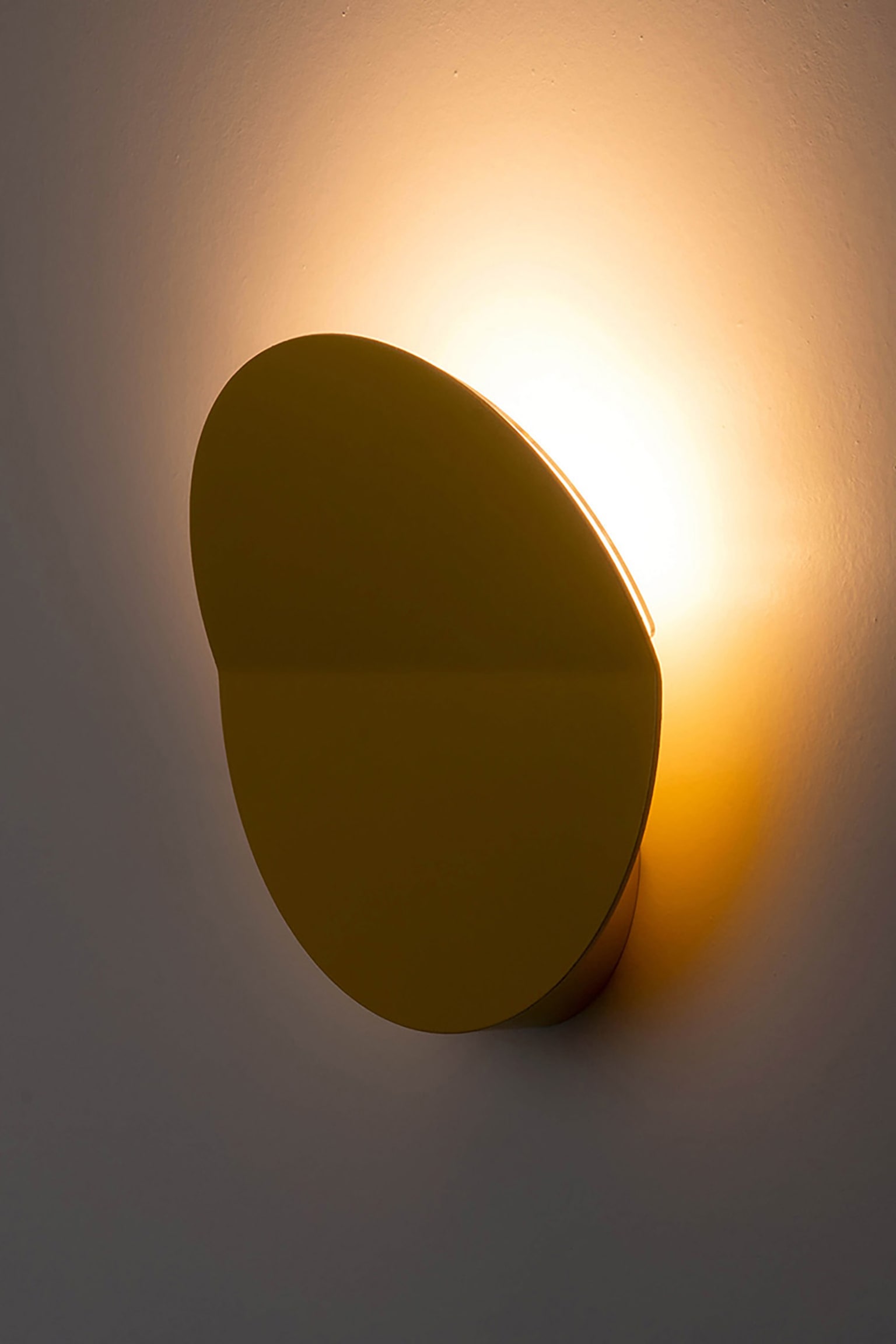 Round Diffused Wall Light - Yellow - 2