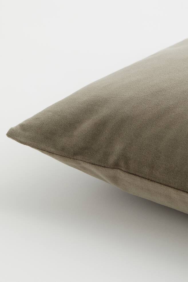 Cotton velvet cushion cover - Dark khaki green/Dark grey/Beige/Sage green/dc/dc/dc/dc/dc/dc/dc/dc - 2