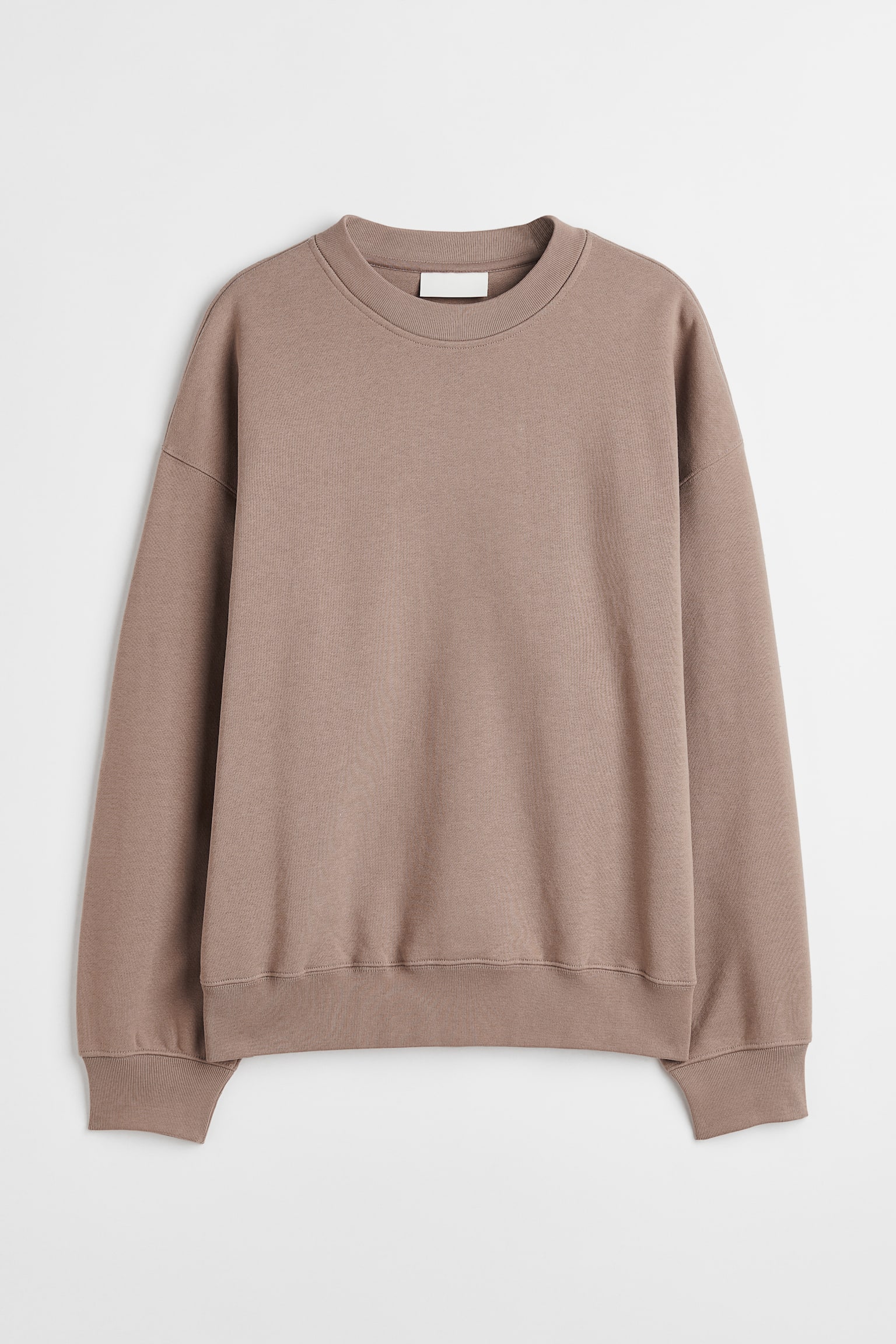 Oversized Fit Cotton sweatshirt - Beige/Black/Black/White/Greige - 1