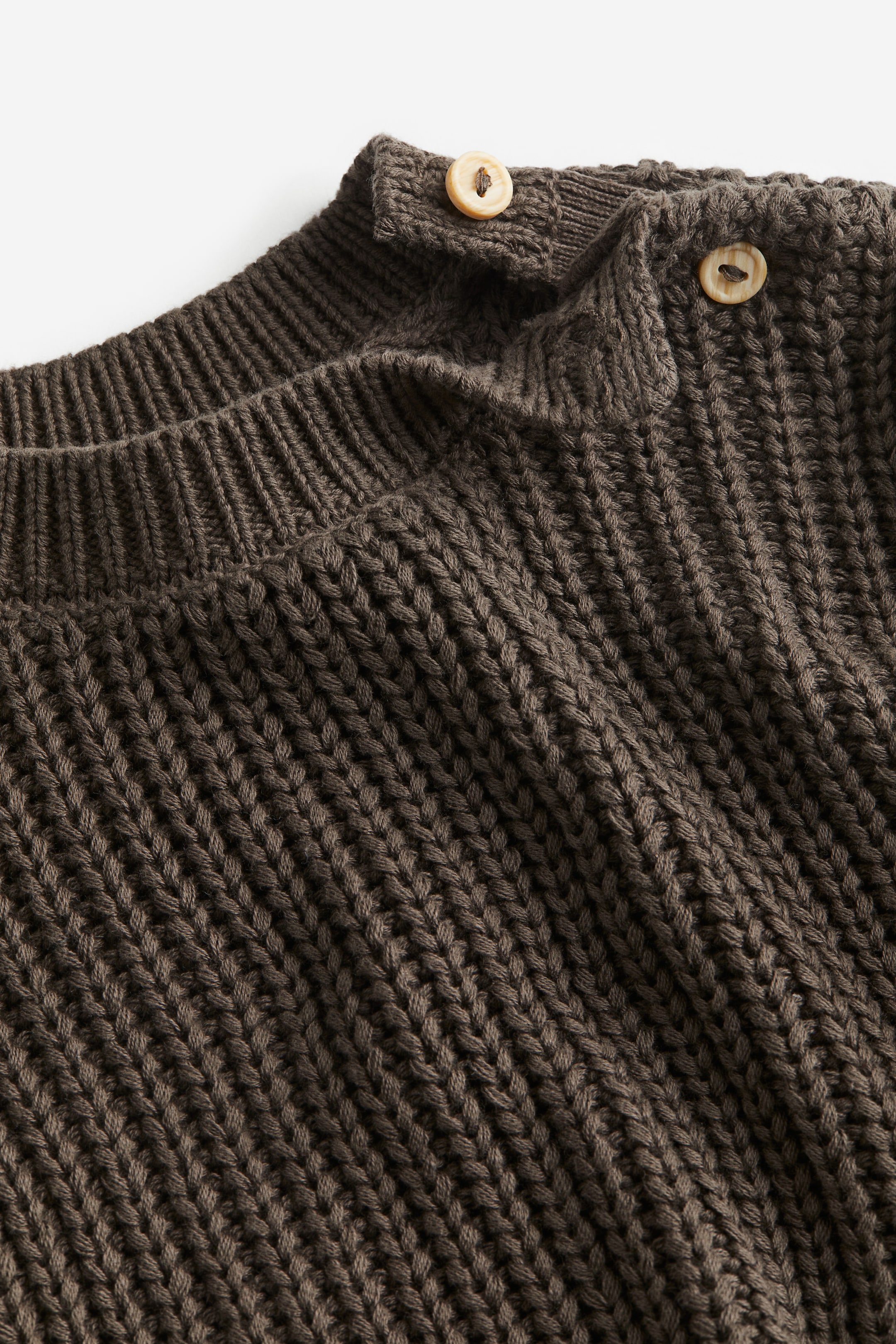 View larger image: 2-piece Knit Cotton Set - Dark mole - Kids | H&M AU 2