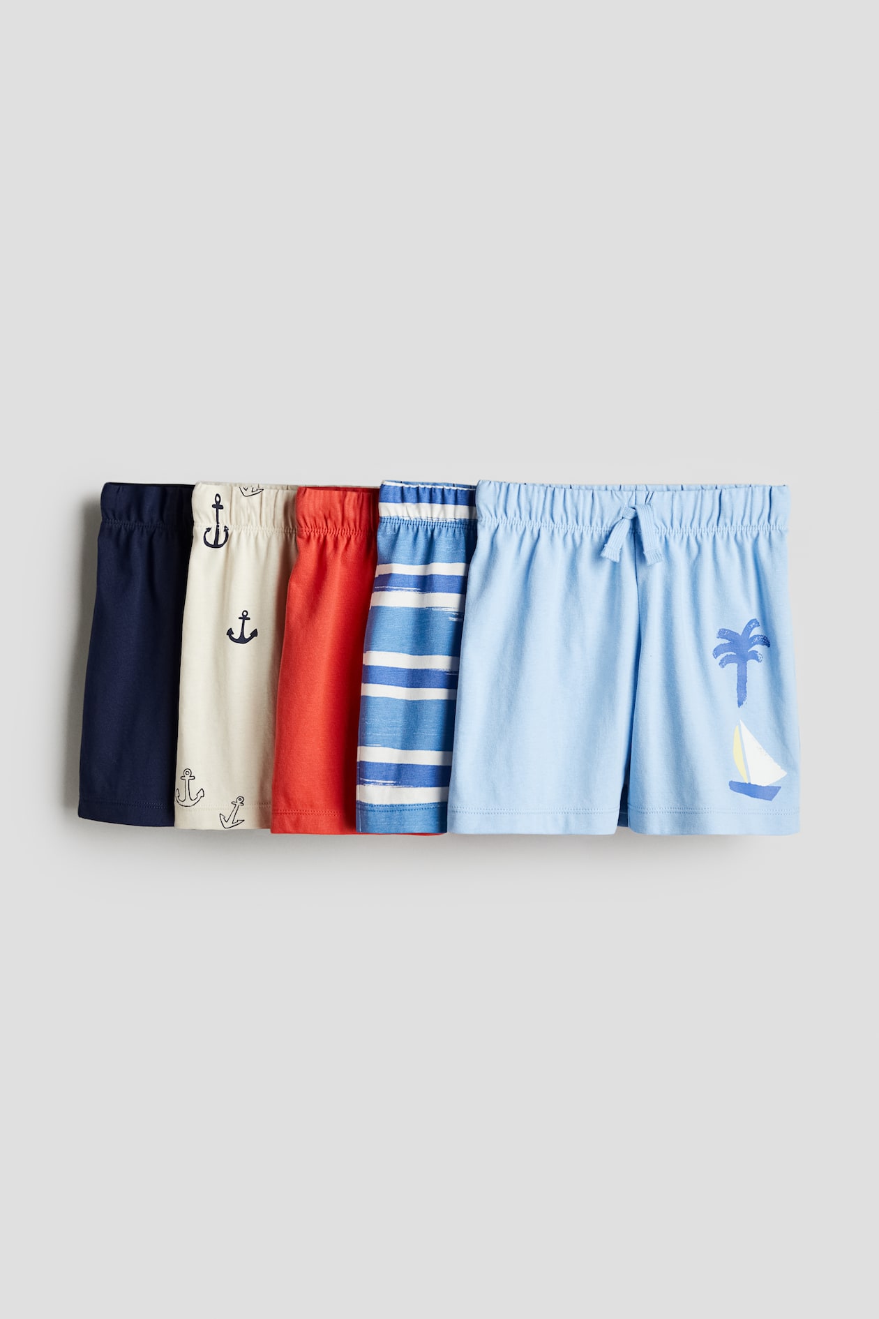 VidaXL Shorts Enfants Taille Élastique Cordon – 95% Coton Doux, Poches, Idéal 1.5-10 Ans
