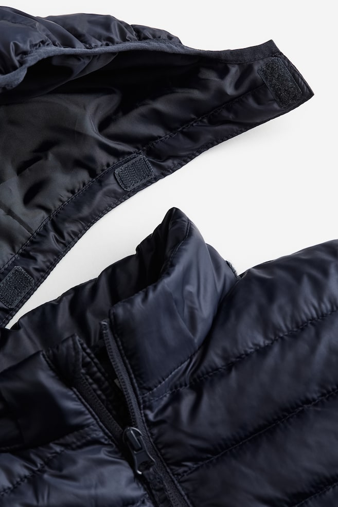Water-repellent insulated jacket - Navy blue/Black - 4