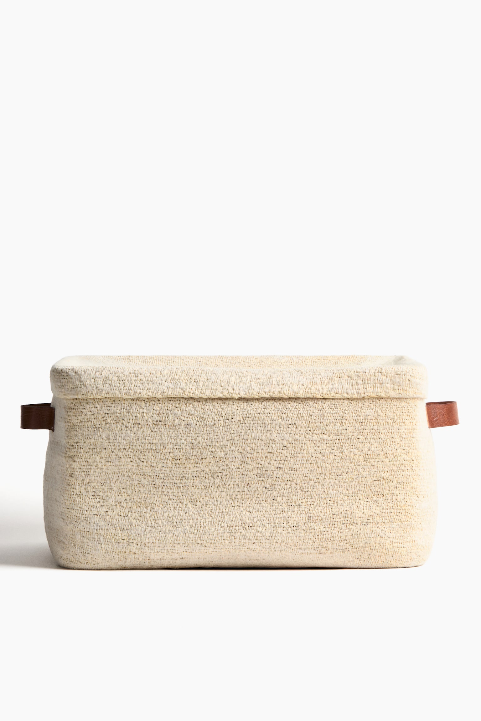 Large seagrass storage basket - Світло-бежевий - 2