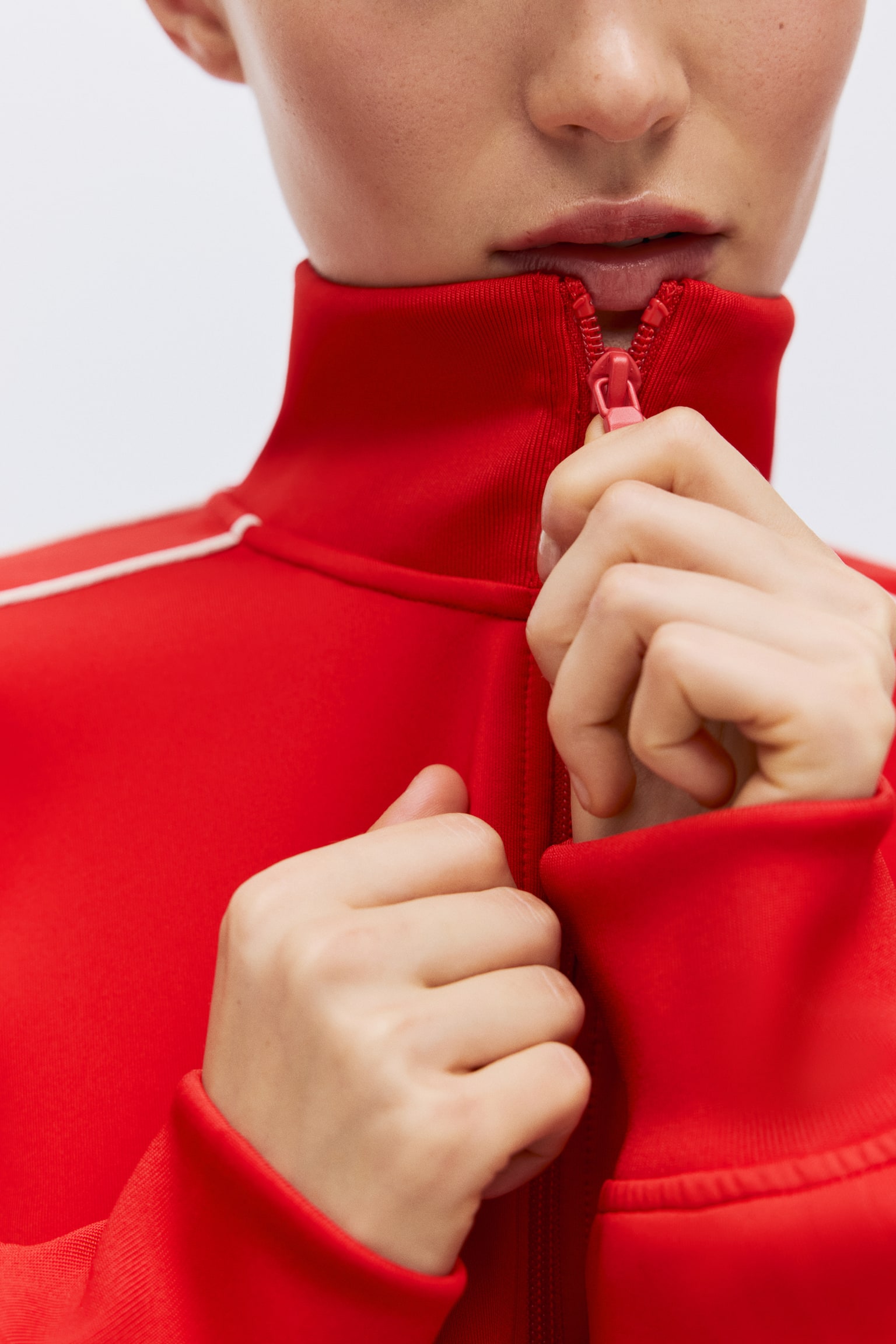 Veste de survêtement en scuba - Rouge - 6