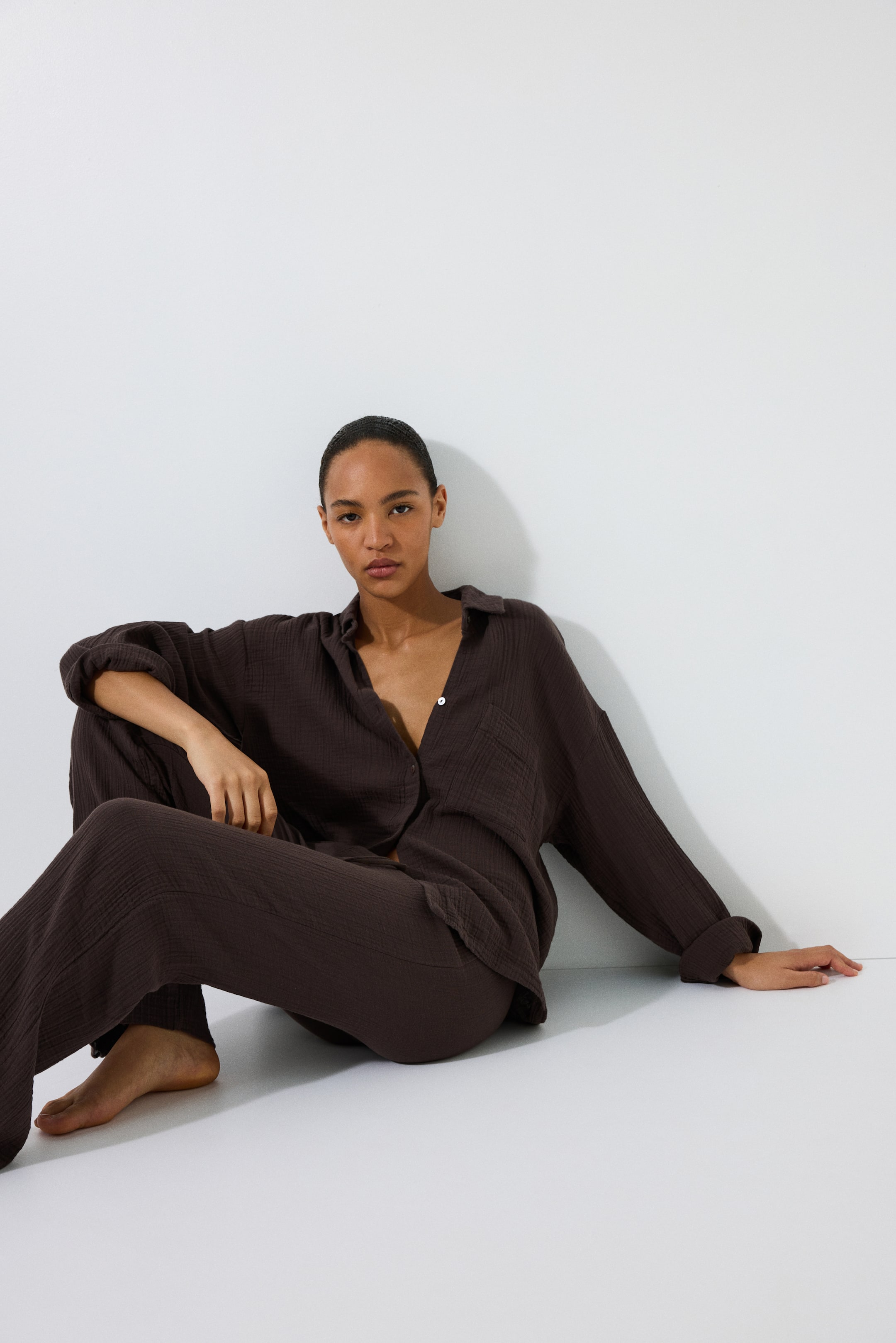 Pyjama en mousseline de coton