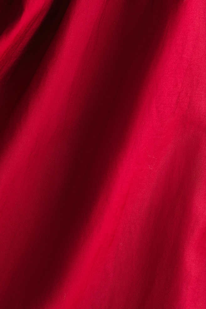 Bow-back dress-Dark red - 4