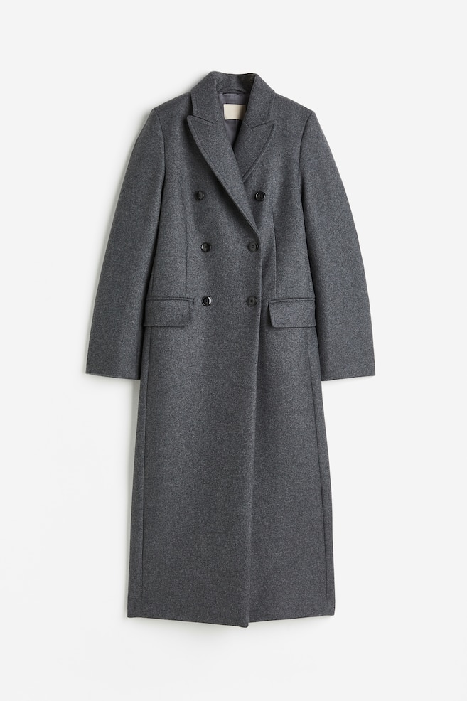Wool-blend coat - Dark grey - 2