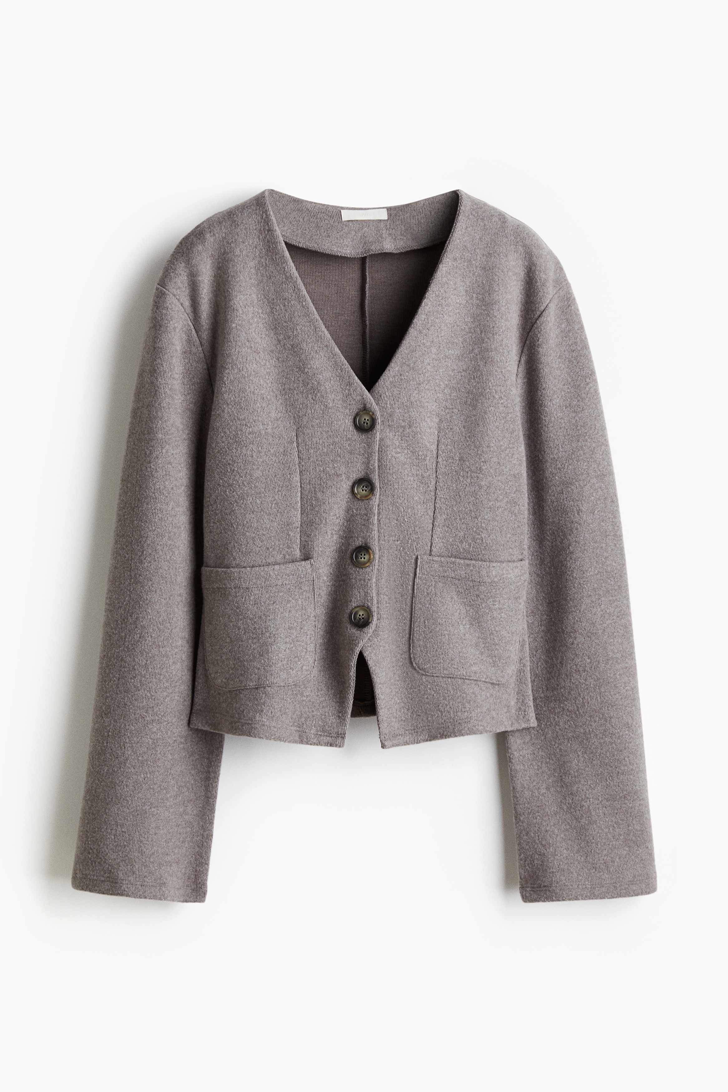 HEAP layer knit cardigan グレー Weekday Alika chunky wool blend cardigan in gray melange | ASOS