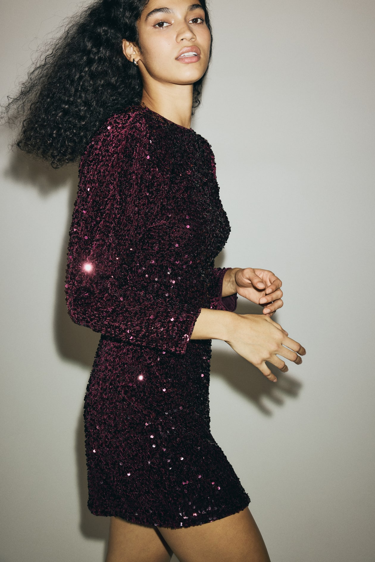 Sequined Mini Dress