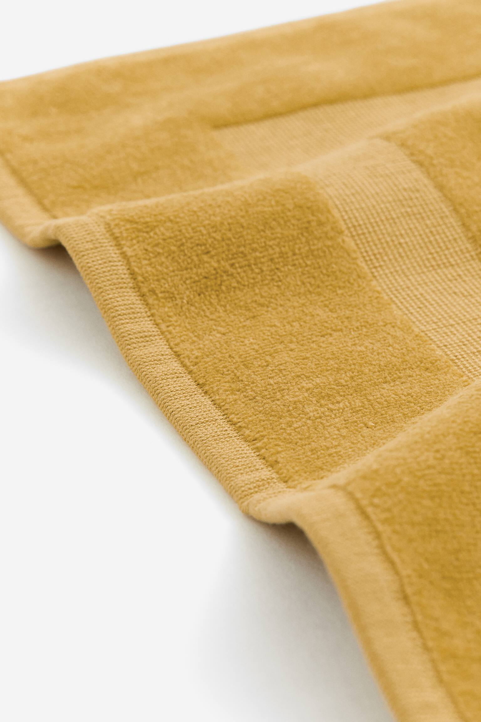 Velour bath mat - Yellow - 3