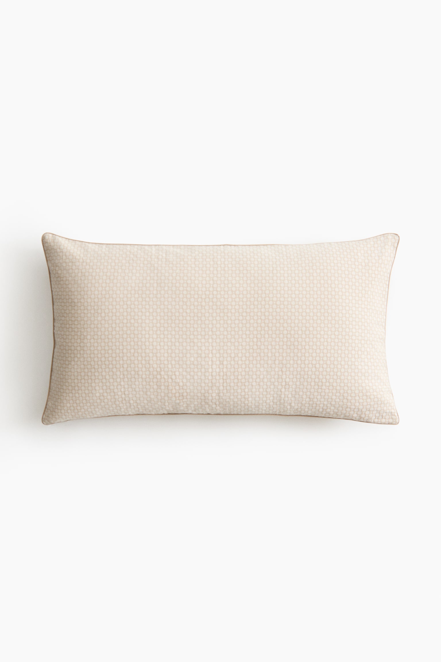 Jacquard-weave cushion cover - Light beige/Patterned - 1