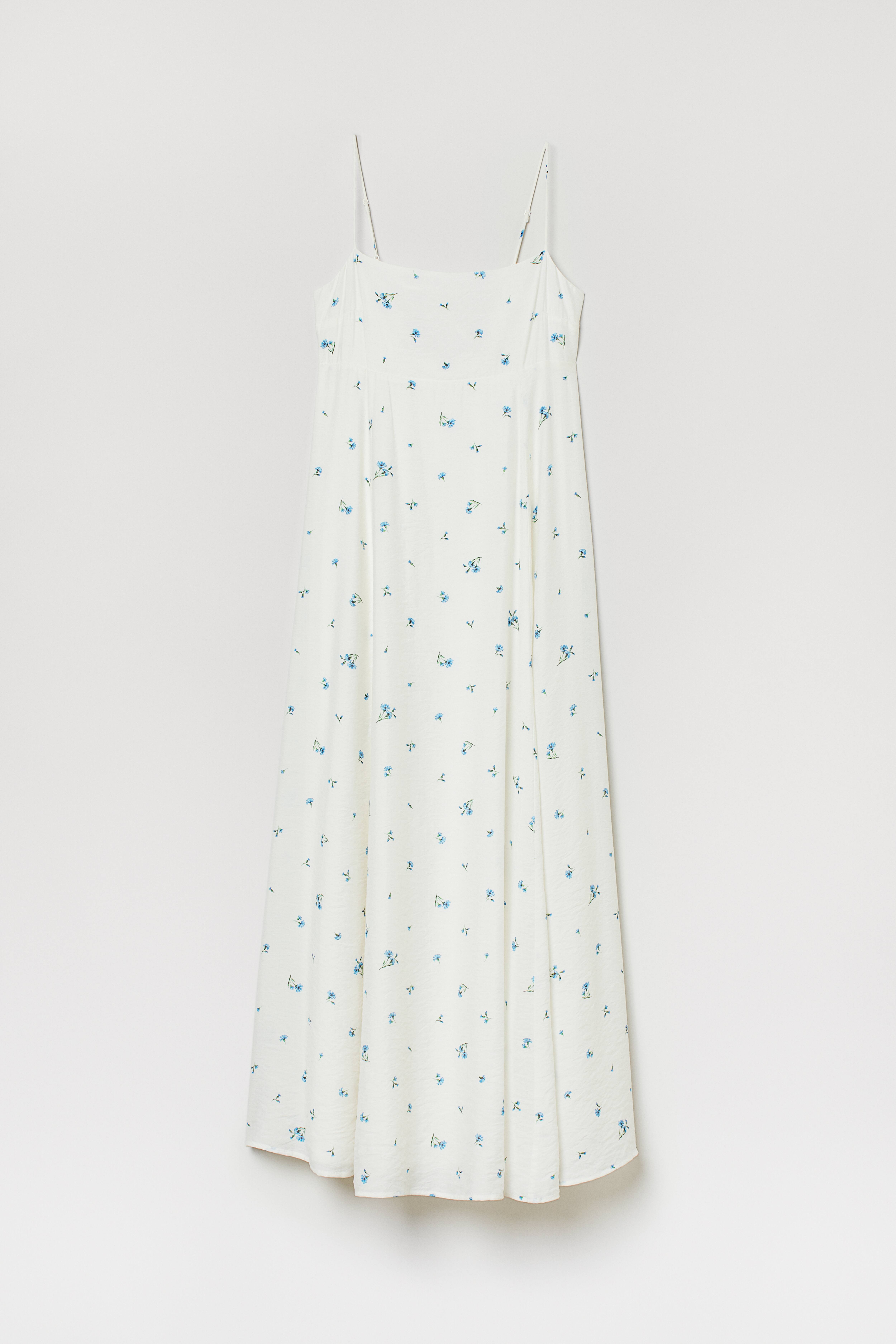 H and m white orders maxi dress