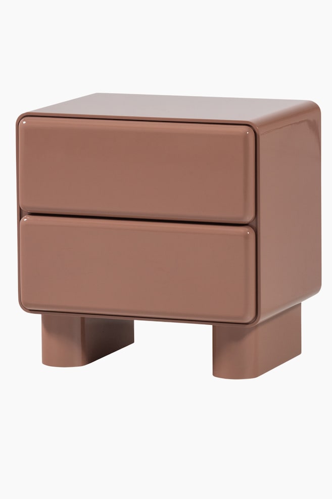 Commode / Table De Chevet Lustra - Rose/Gris - 1
