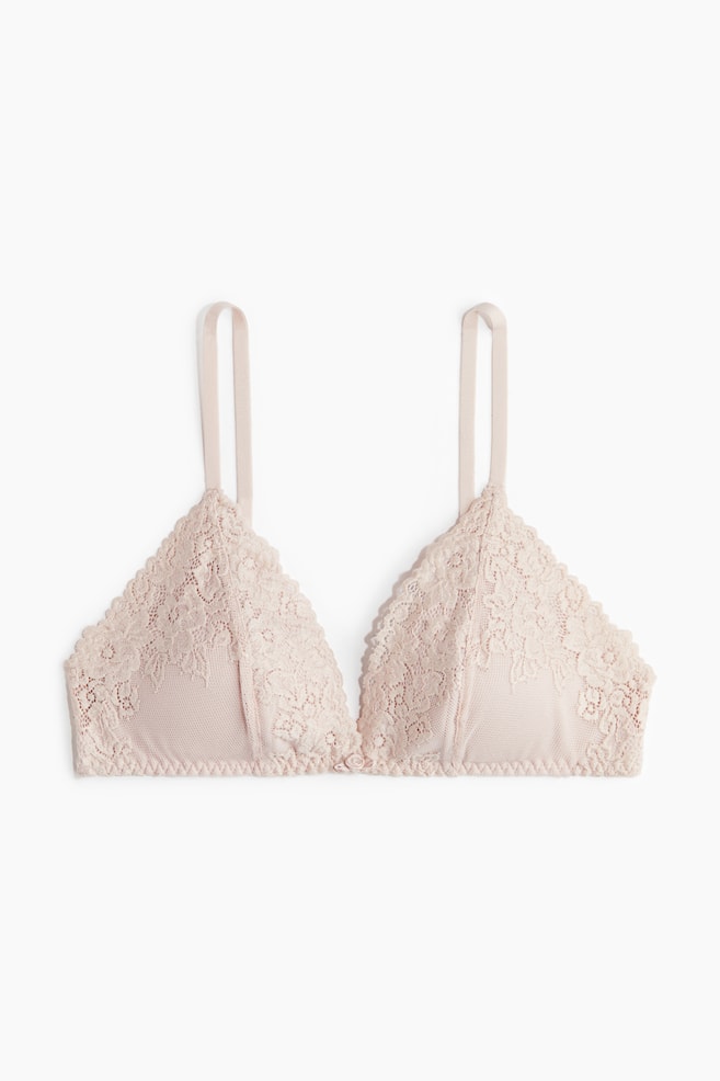 Padded soft lace bra - Light pink/Black/Cream/Light blue/Cream/Light beige/White/Black/Cream - 1