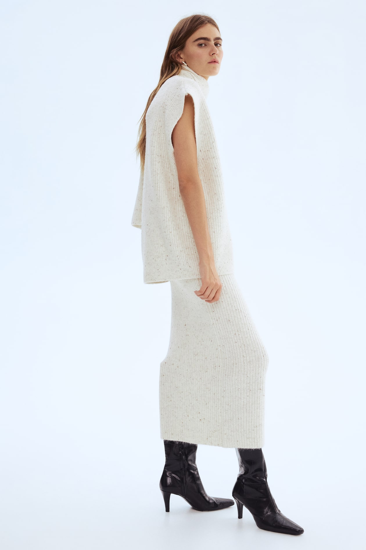 Scarf-Collar Sweater Vest - image 2