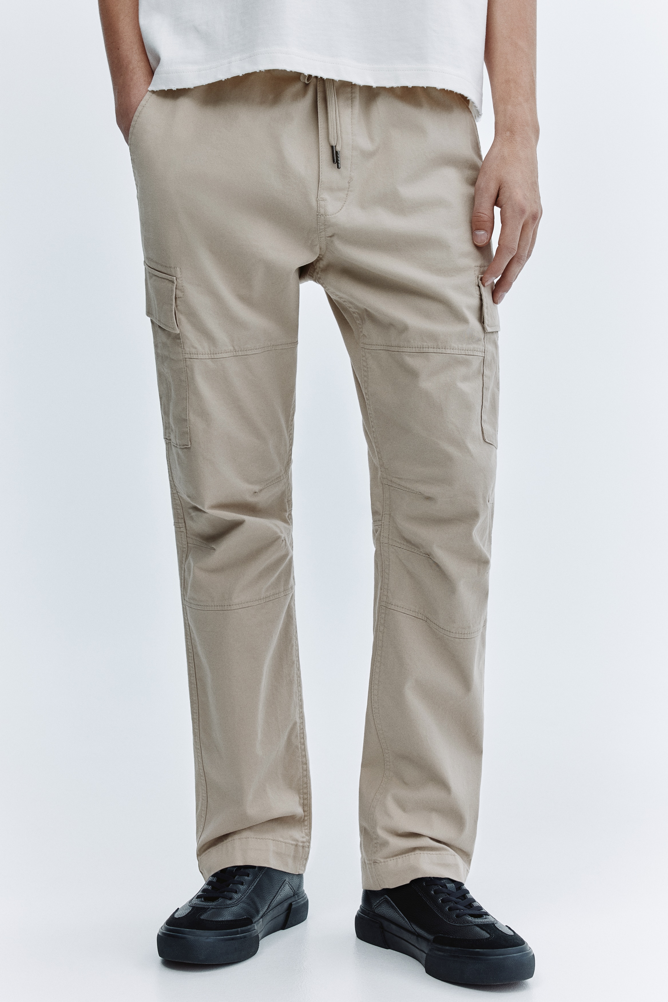 スリムフィット カーゴパンツ - ダークグレー - Men | H&M JP