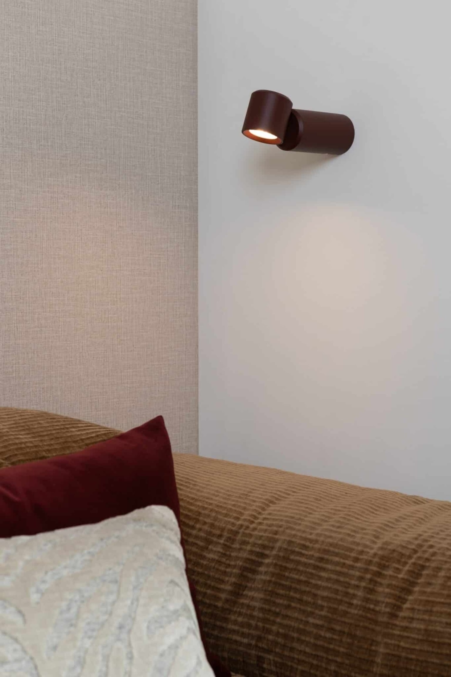 Milan Tischlampe - Bordeaux/Schwarz/Beige - 8