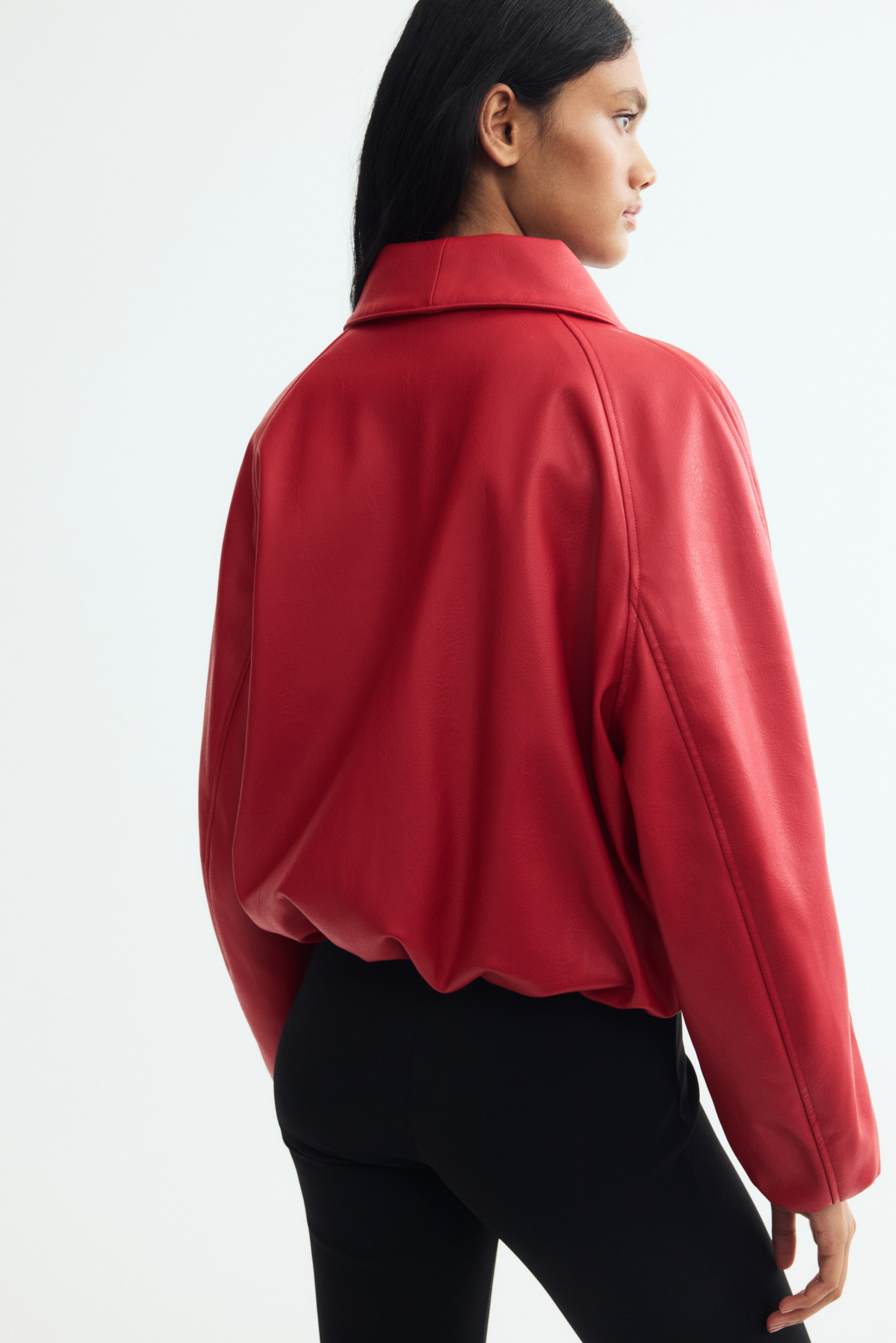 Coated Shawl-Collar Jacket
