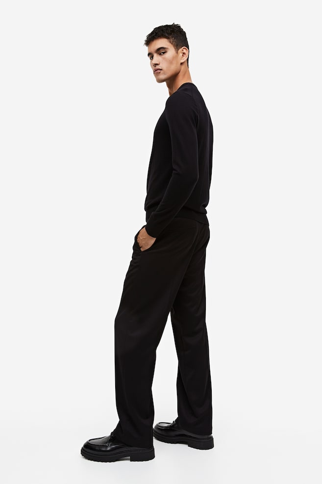 Slim Fit Cashmere-blend jumper - Black/Light mole/Navy blue - 3