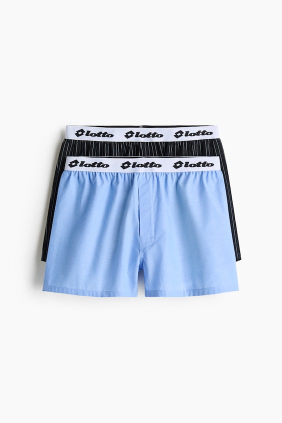 Мужские шорты H&M 2-Pack Cotton Boxer Shorts