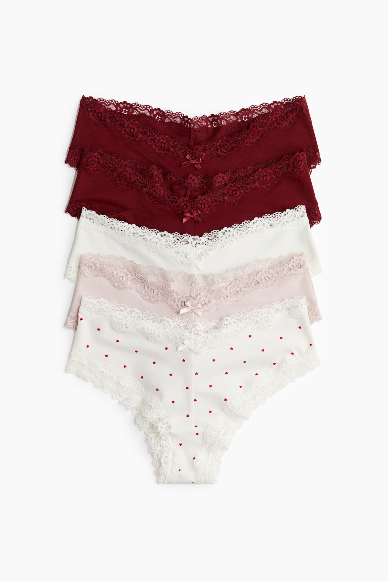 Mothercare Hearts Hipster Briefs - 3 Pack