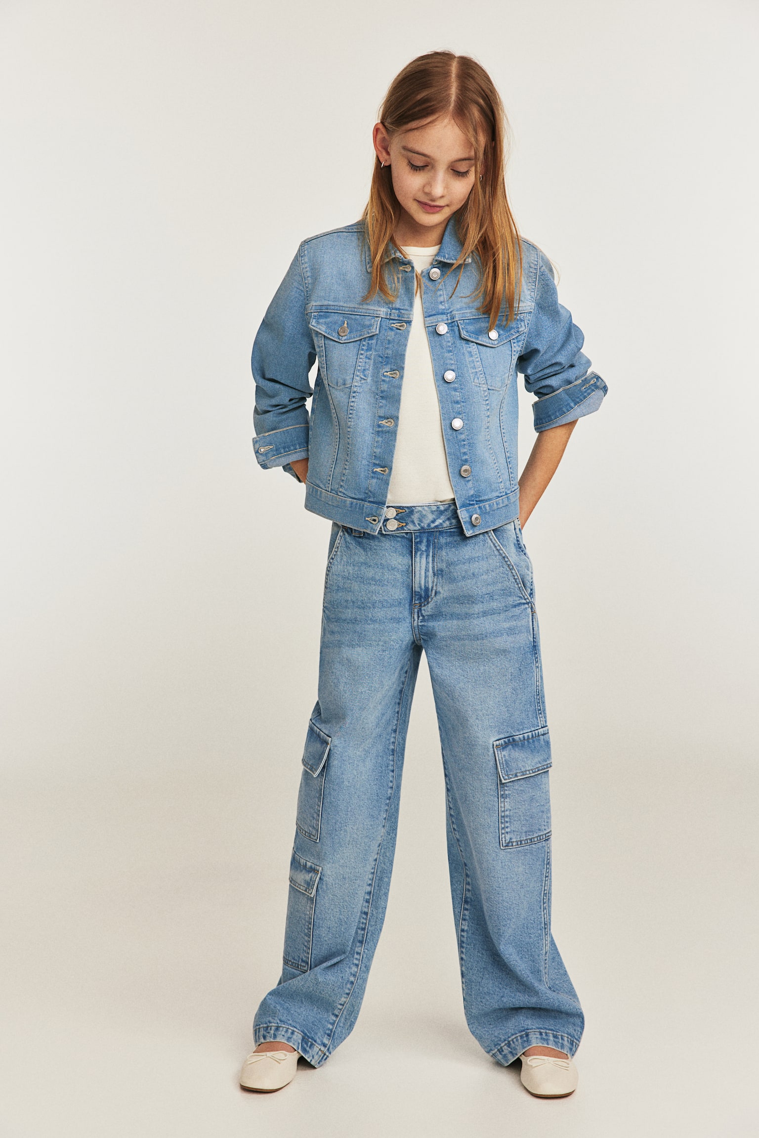 Veste en denim - Bleu denim clair - 4