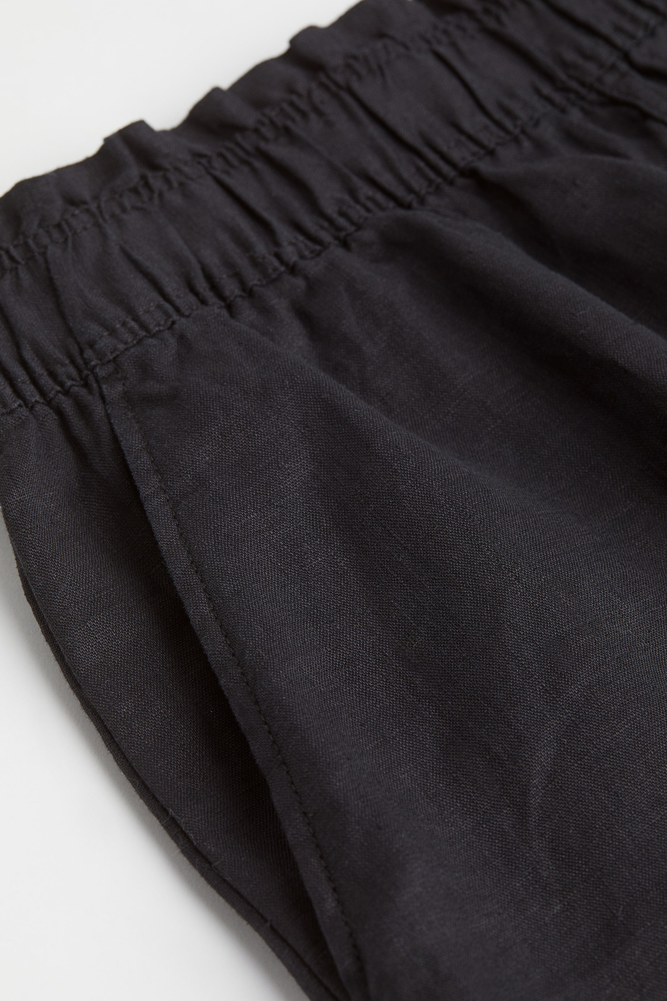 Linen Shorts - Black - Ladies | H&M CA