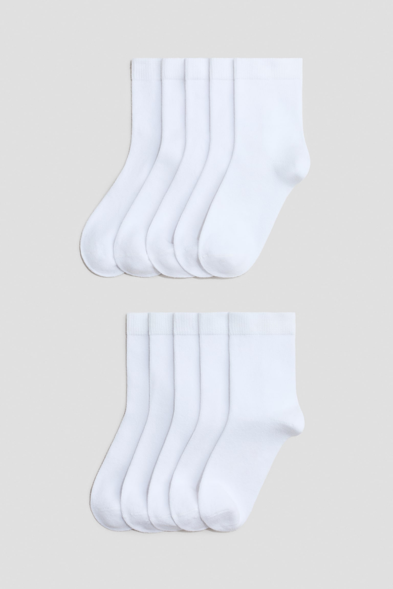 10-pack socks - White/Grey marl/Black/Black/Bright blue/Pigeon blue/Green/White