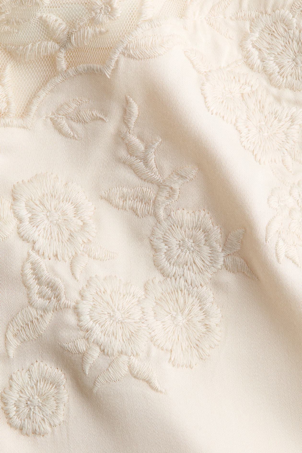 Embroidered-Detail Viscose Top - image 4