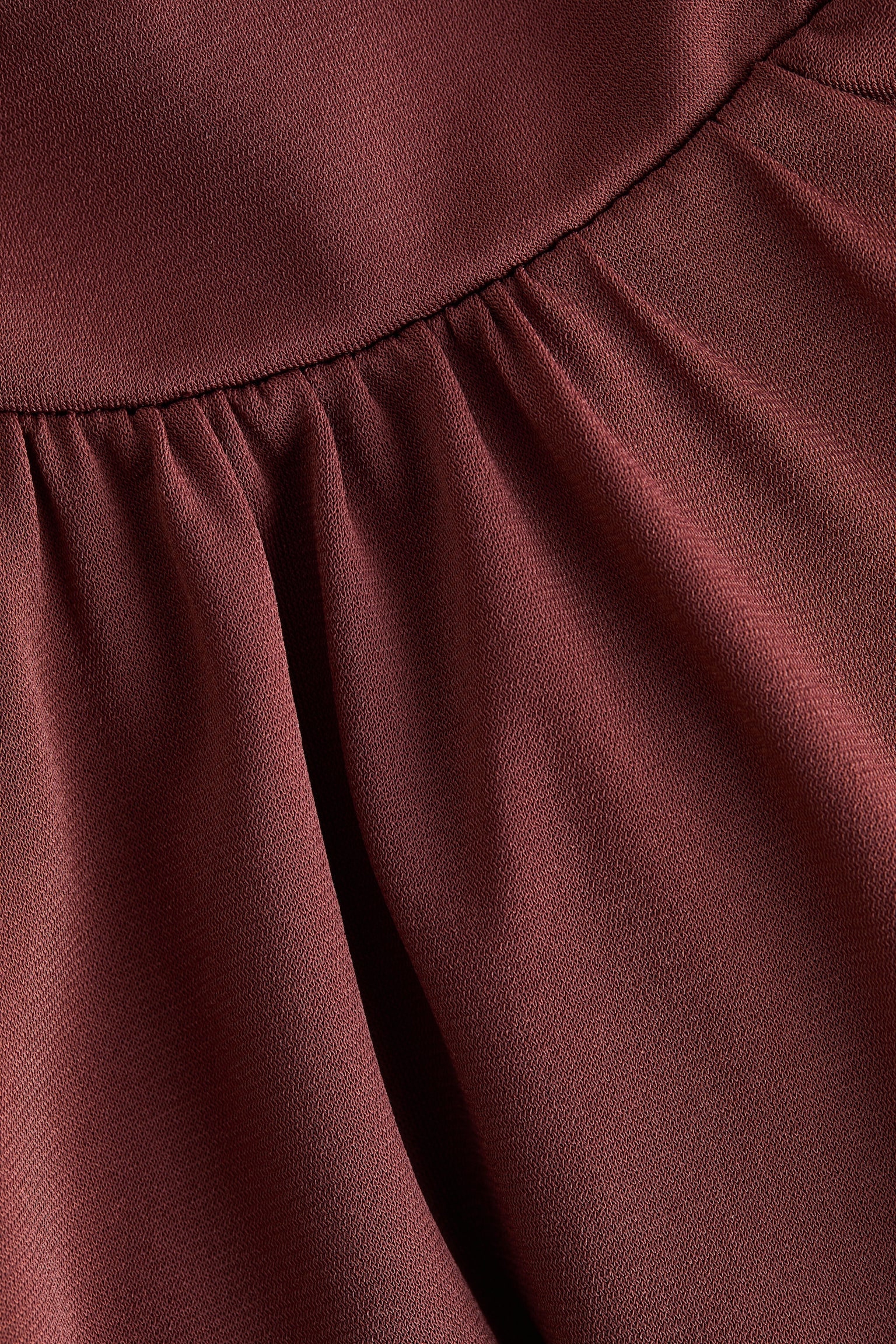 Женский топ H&M Balloon-Sleeved with Shoulder Pads, цвет: Ржавый красный — фото 4