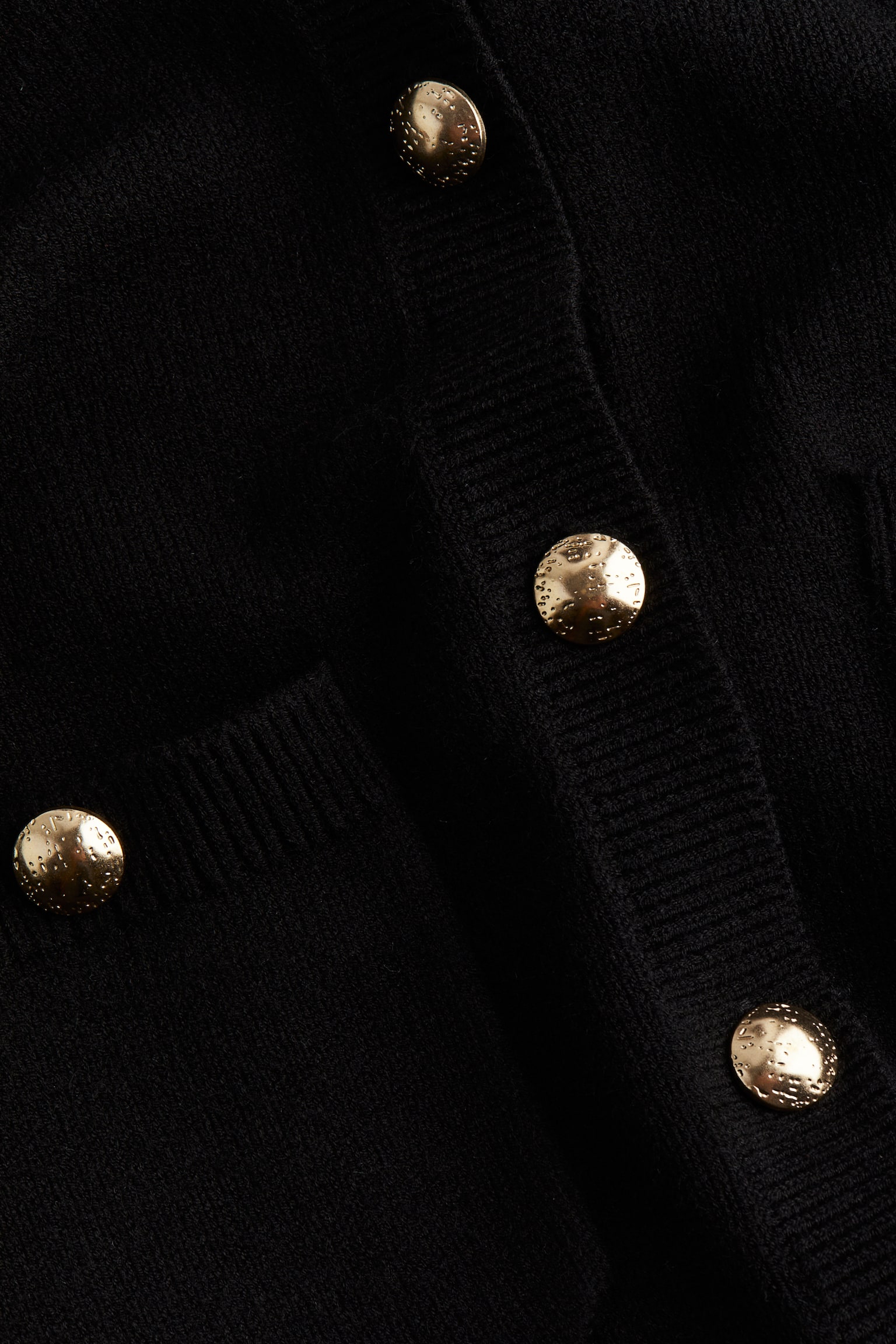 Button-detail cardigan - Black/Cream/Dark grey marl/Dark beige - 5