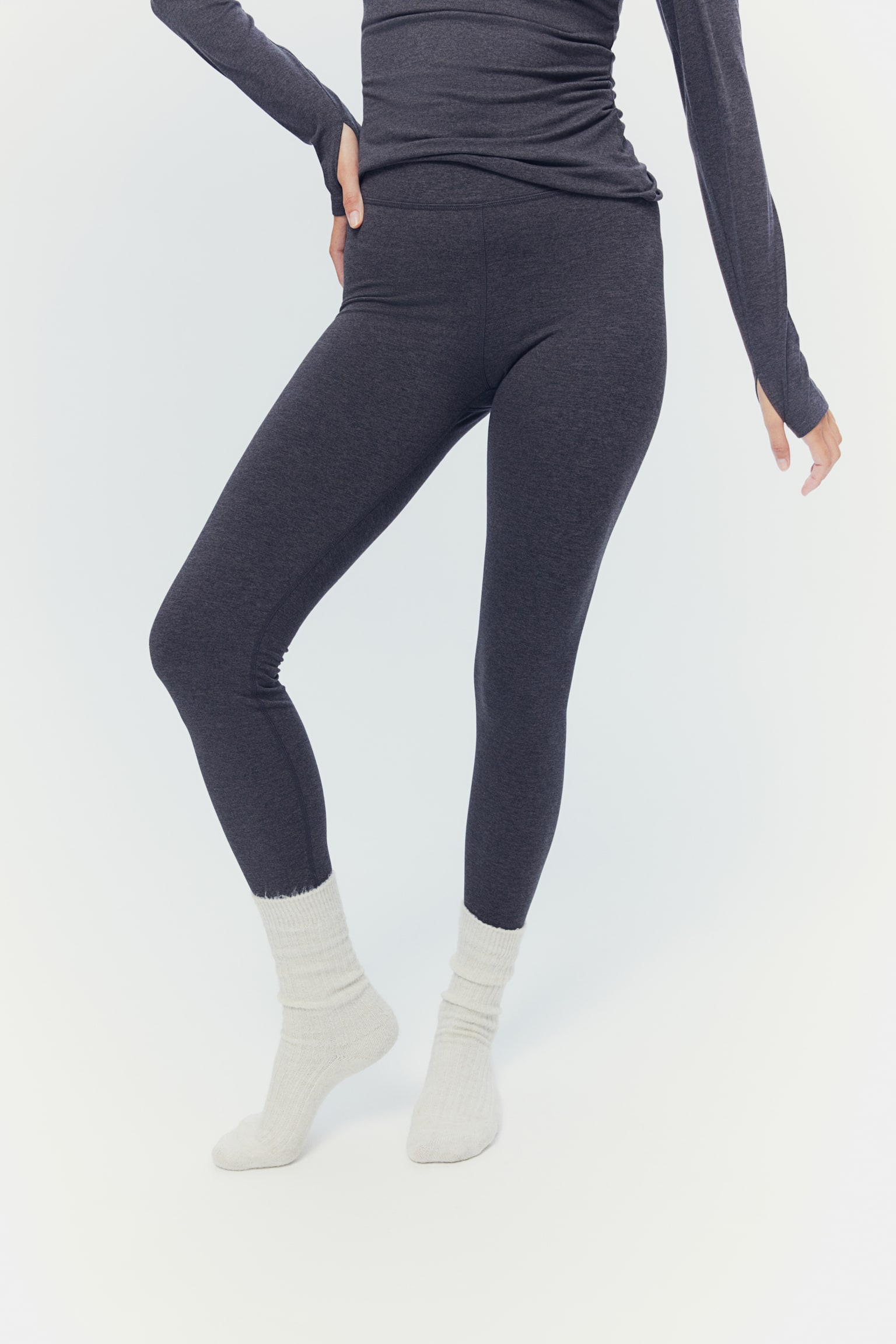 Base layer leggings - Dark greige - 3