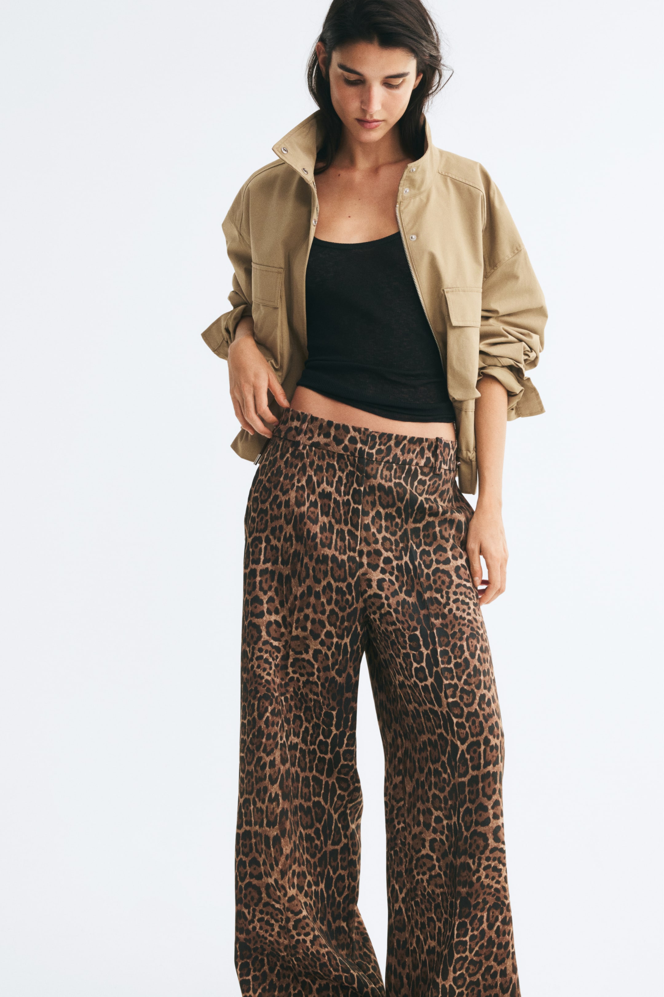 Wide-Leg Dress Pants