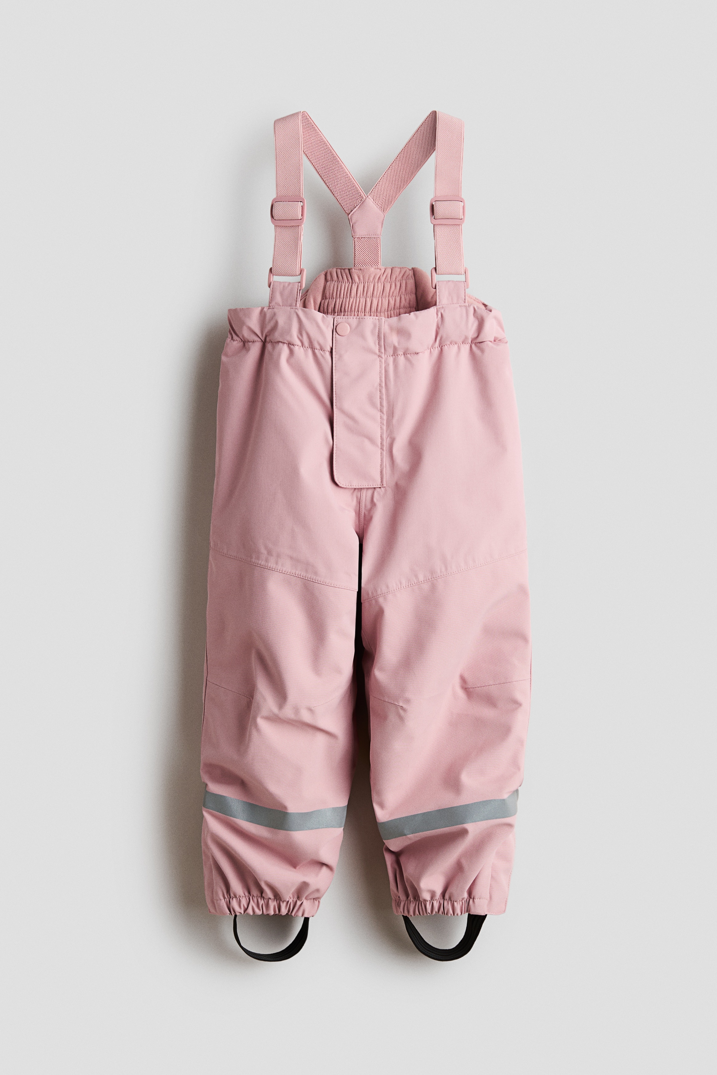 Waterproof room-to-grow outdoor trousers - Light dusty pink