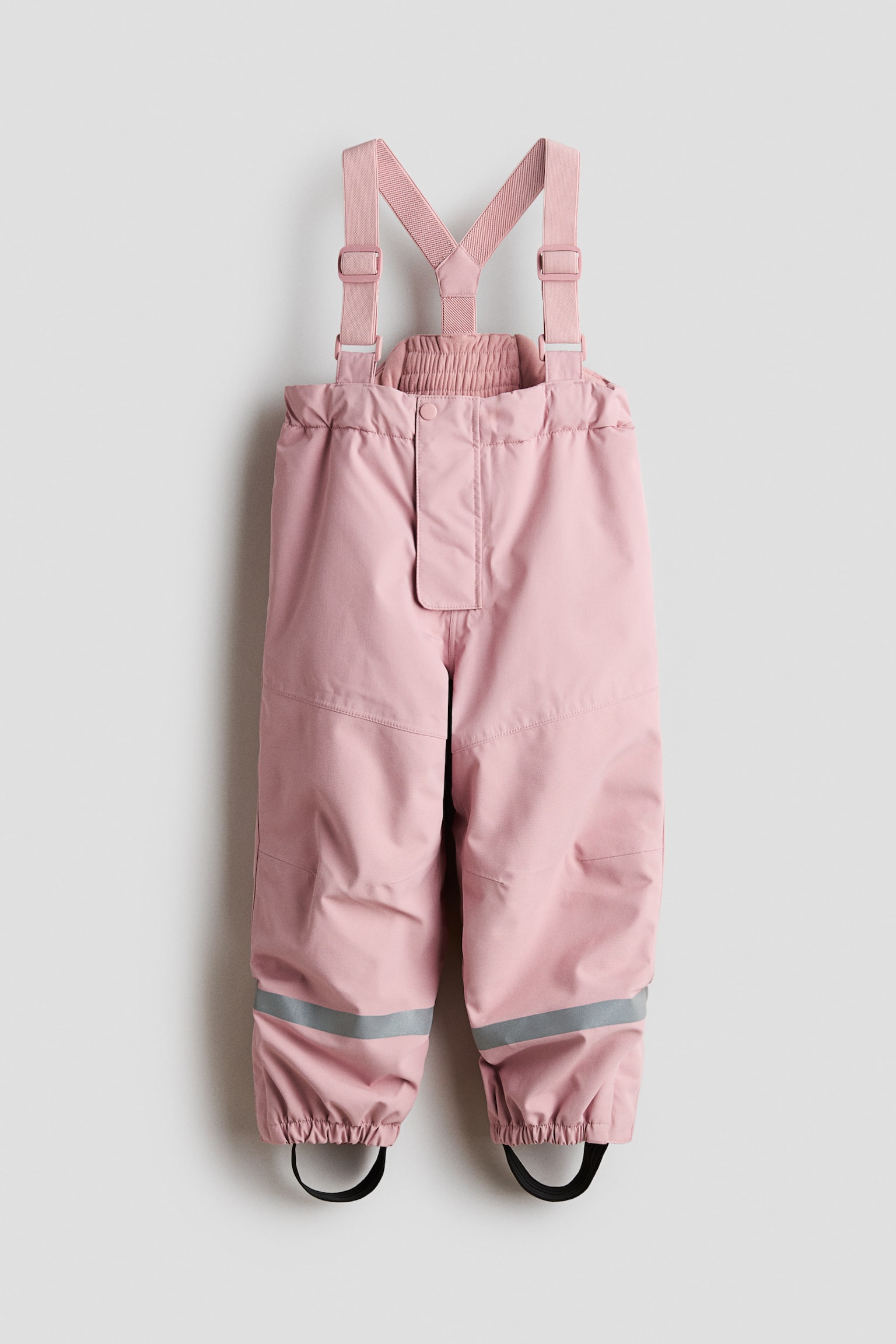 Детские брюки H&M Waterproof Room-to-Grow Shell, цвет: Светлый пыльный розовый — фото 1
