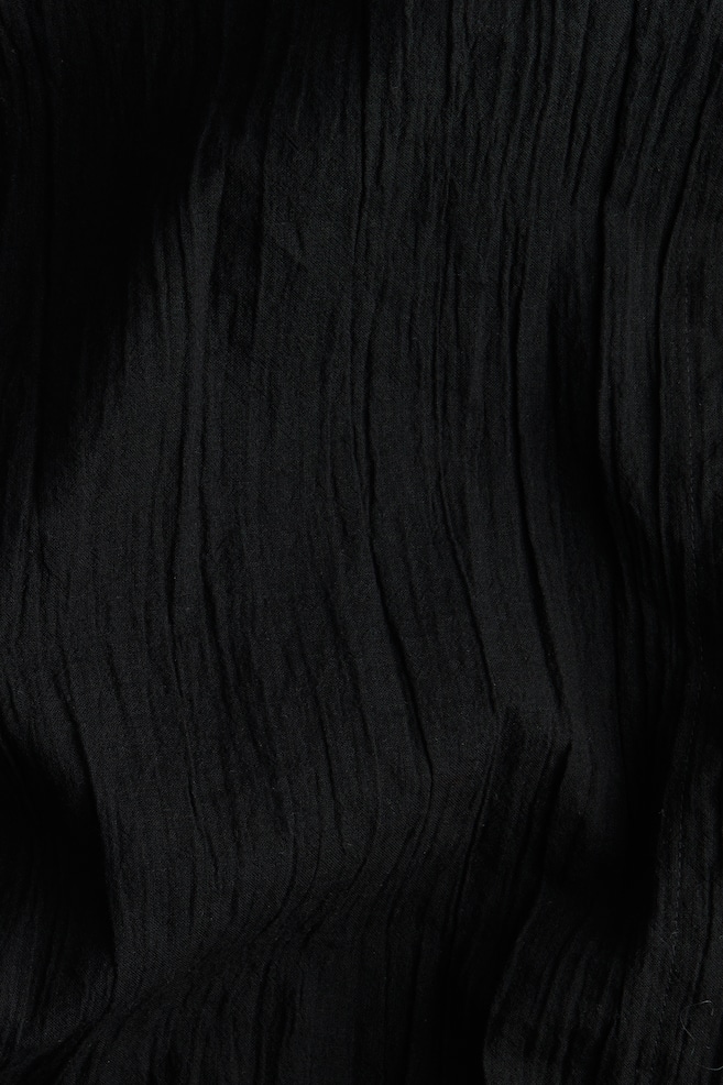 Camisa larga de algodón-Negro - 3