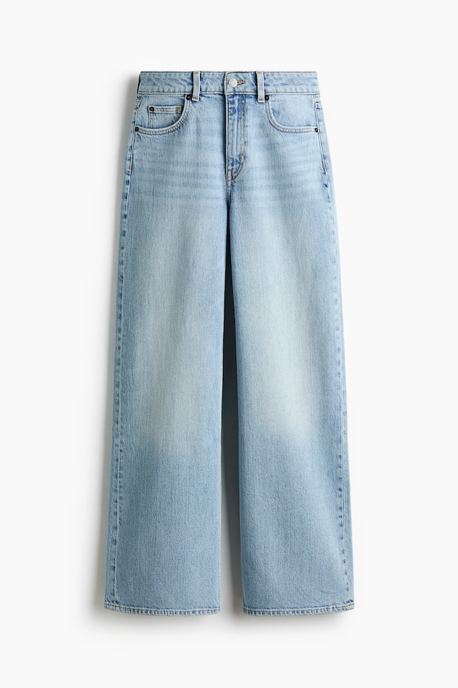 Wide High Waist Jeans - Licht denimblauw/Wit/Licht denimblauw/Licht denimblauw/Donkerbruin/Denimblauw/Denimblauw/Marinedenimblauw/Licht denimblauw/Washed denimblauw/Donker denimblauw/Licht denimblauw/Wit/Donkerbruin/Marinedenimblauw/Donker denimgrijs/Licht denimblauw - 1