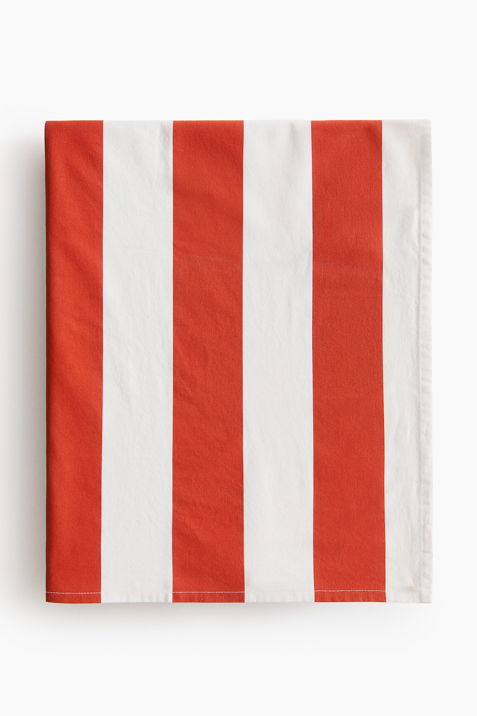 Striped cotton tablecloth - Bright red/Striped/Blue/Striped/Dark green/Striped/Dark beige/Striped - 1