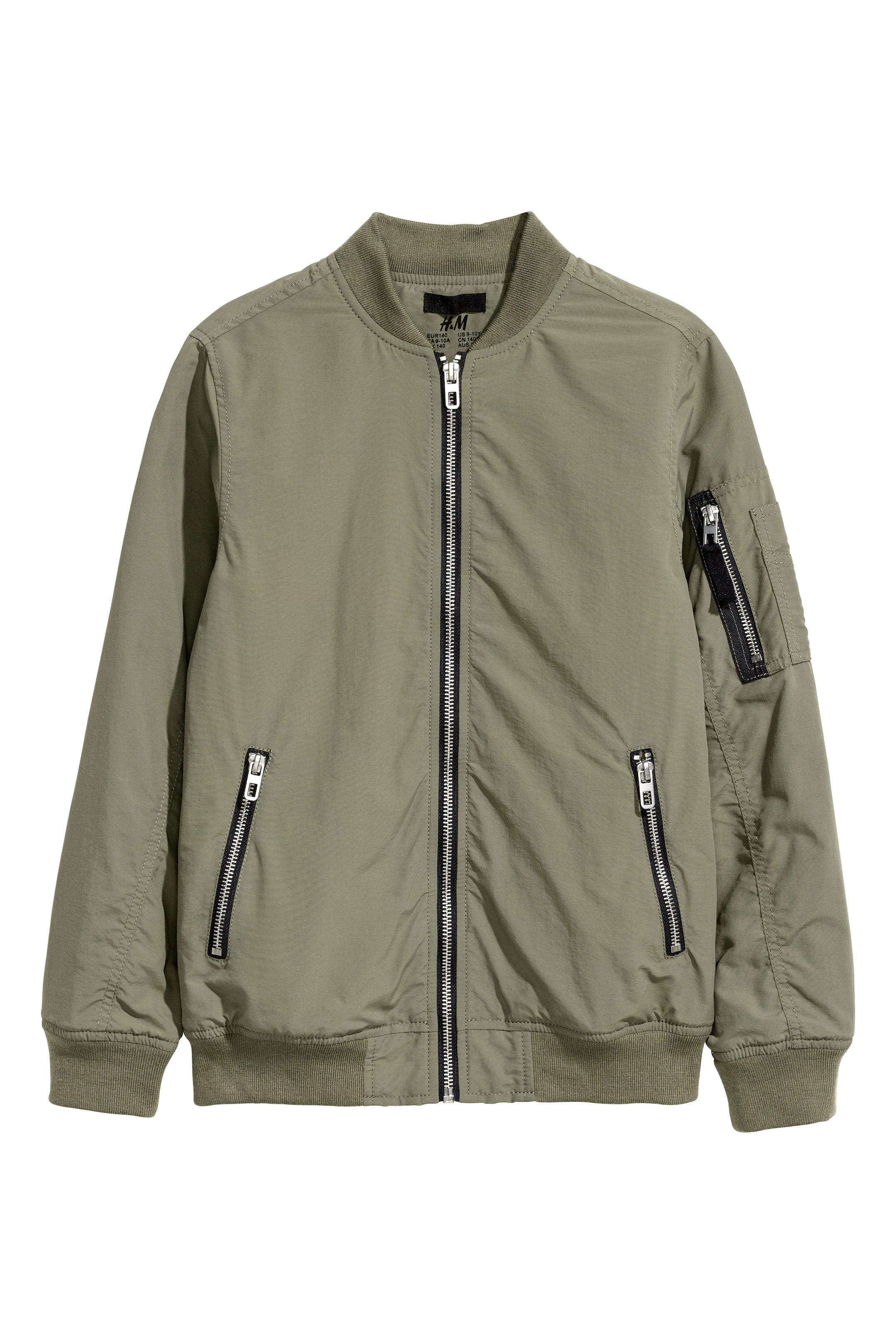 View larger image: Bomber jacket - Khaki green - Kids | H&M GB 1